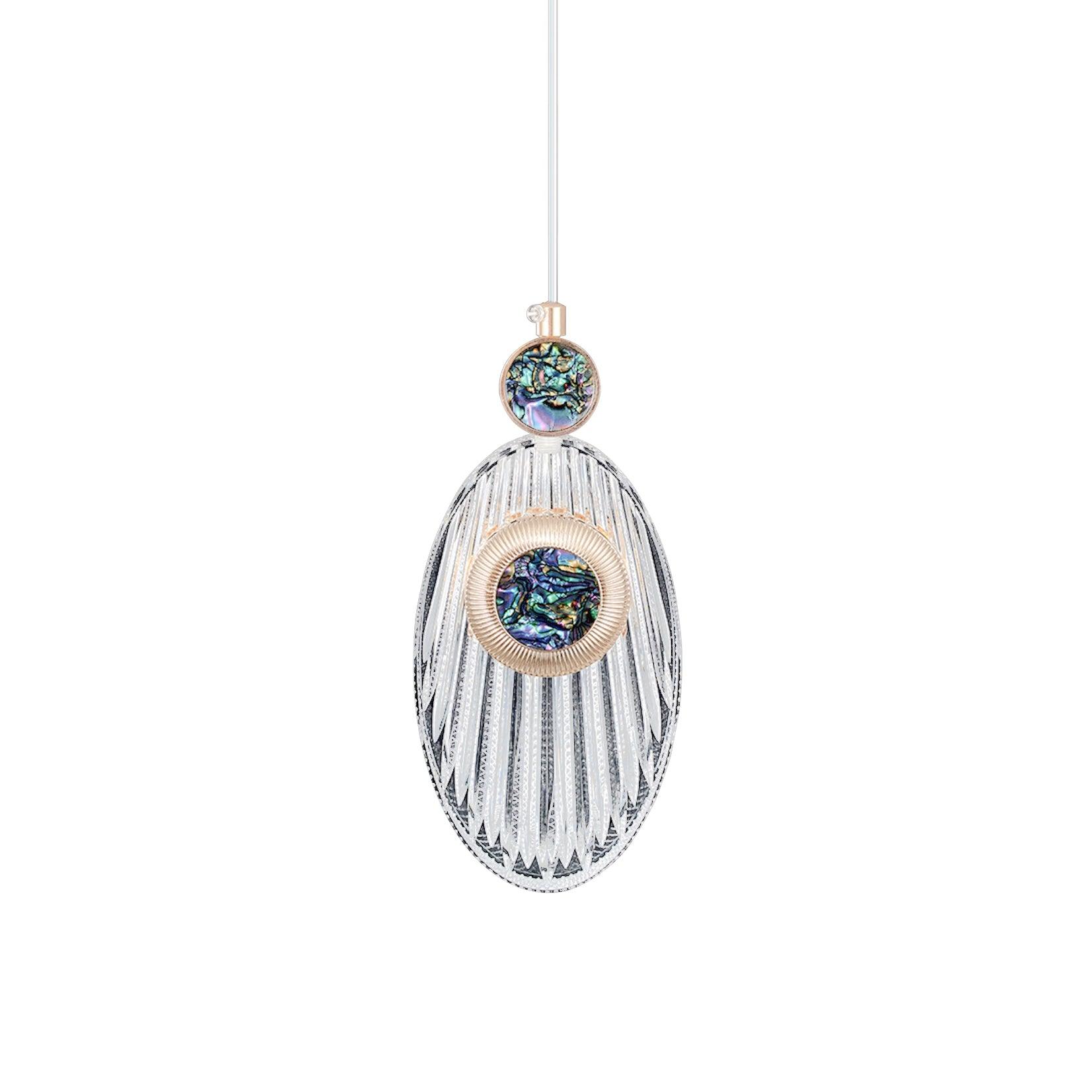 Acrylic Necklace Pendant Light 7.1"